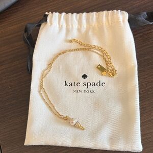 Kate Spade Gold and Cream Ice Cream Pendant Necklace